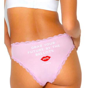 Pink Grab Your Future by The Ballots Panties NWT